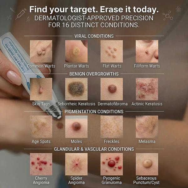 Official Store 🎉 Newly Upgraded 7-Day Tag & Spot Eraser Rollerball | Precision Care for Skin Tags, Dark Spots & Rough Bumps | Gentle Botanical Formula