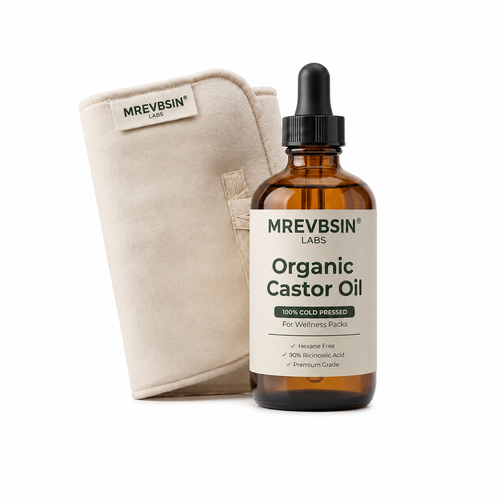 M𝐑𝐄𝐕𝐁𝑺𝑰𝑵® Premium Castor Oil Pack Kit – Reusable Wellness Wrap Set🐓